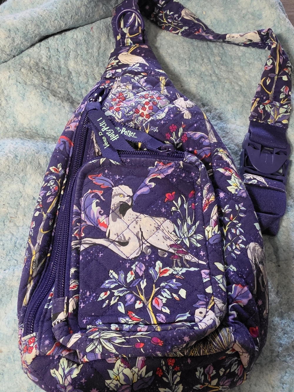 Vera Bradley Harry Potter Forbidden Forest ReActive Mini Sling Backpack
